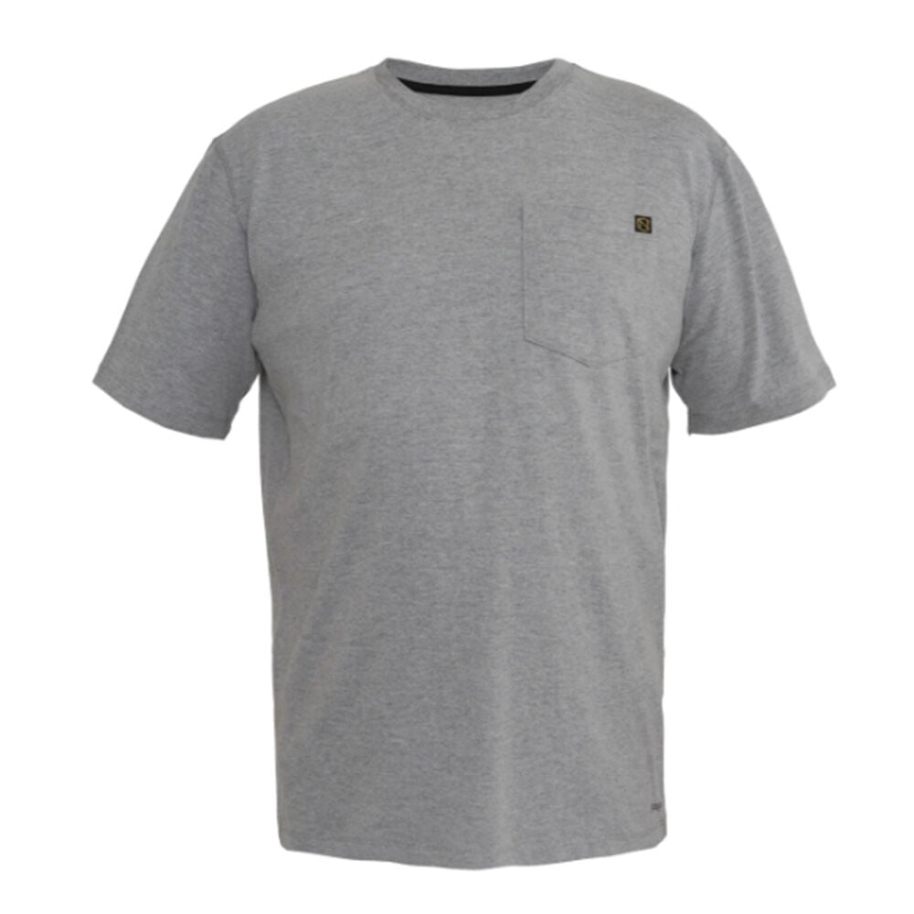 image of Men's Best Dang Long Sleeve Pocket Tee- Heather Grey