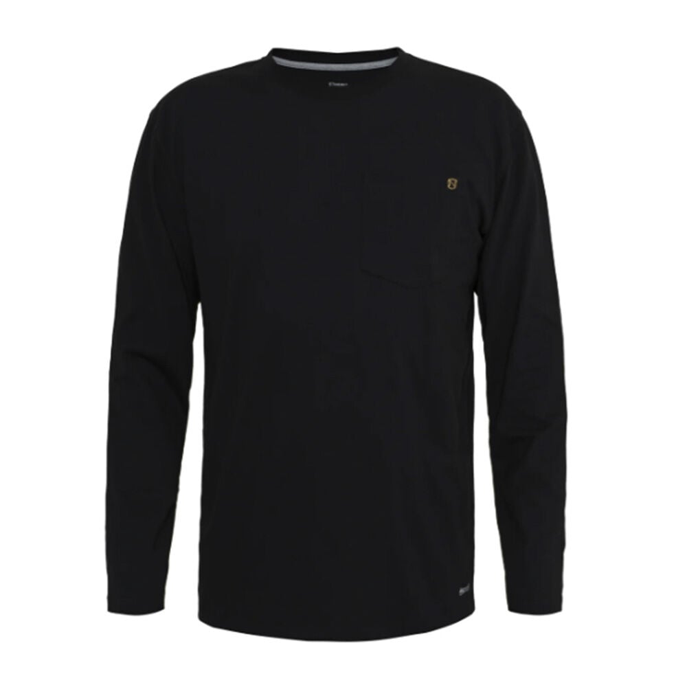 image of Men's Best Dang Long Sleeve Pocket Tee- Black