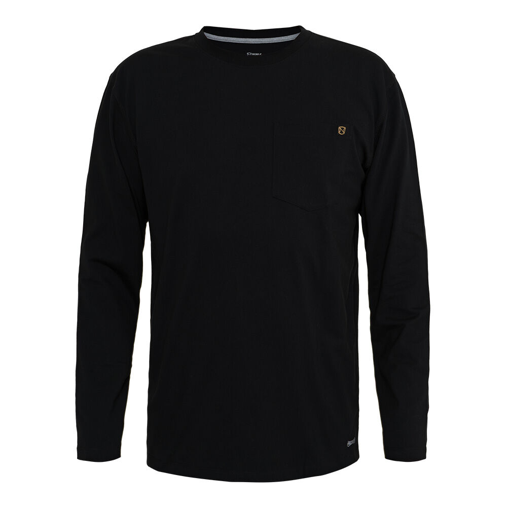 image of Men's Best Dang Long Sleeve Pocket Tee- Black