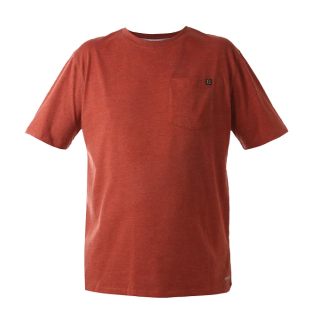 image of Men's Best Dang Short Sleeve Pocket Tee- Brick Red