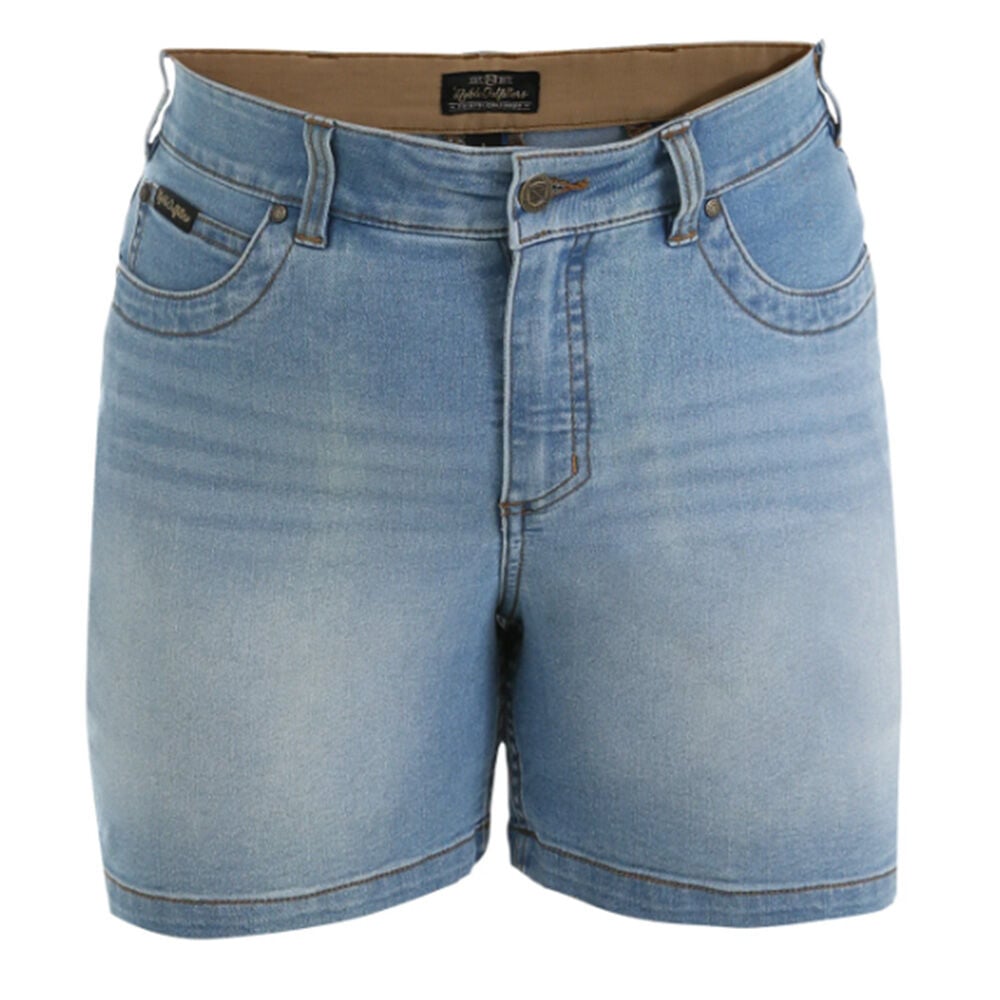 image of Women's Tug-Free 5 in Denim Short- Sun Bleach