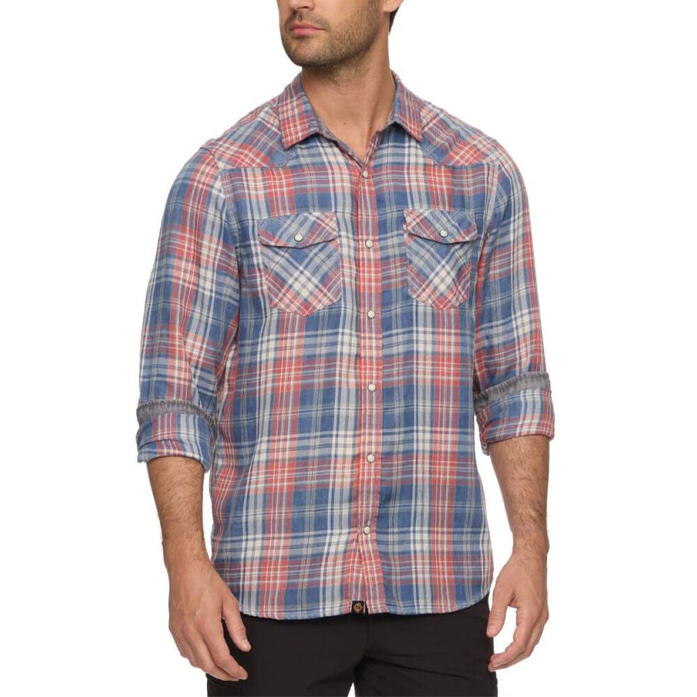 image of Threadgrit Men's Cory Vintage Washed Western Shirt, S