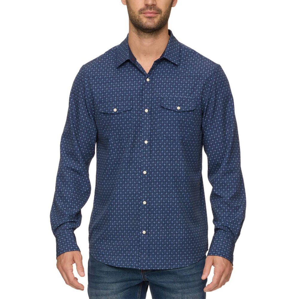 image of Threadgrit Men's Donald UPF Performance Western Shirt, S