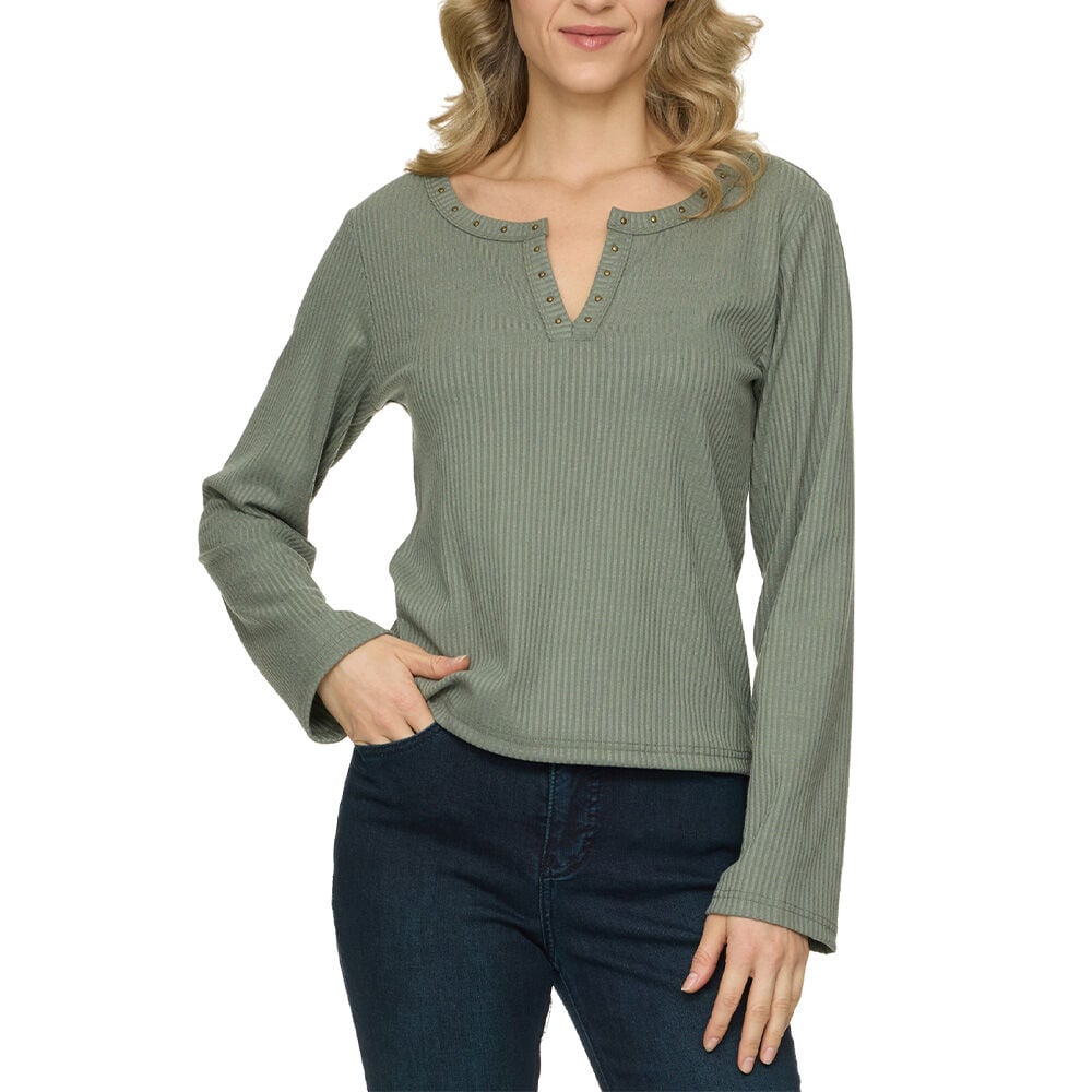 image of Women's Carley Long Sleeve Top, Sage