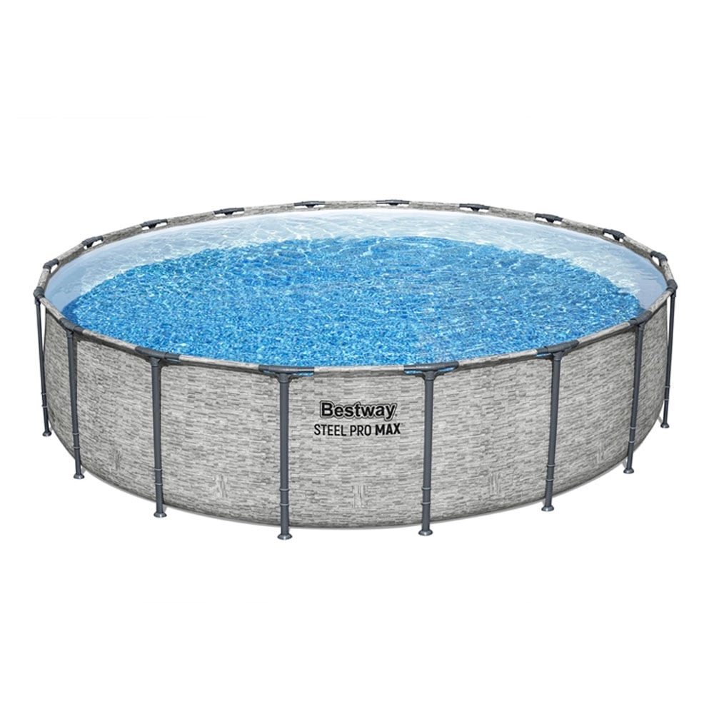 image of Metal Frame Pool Set, 18 ft x 48 in