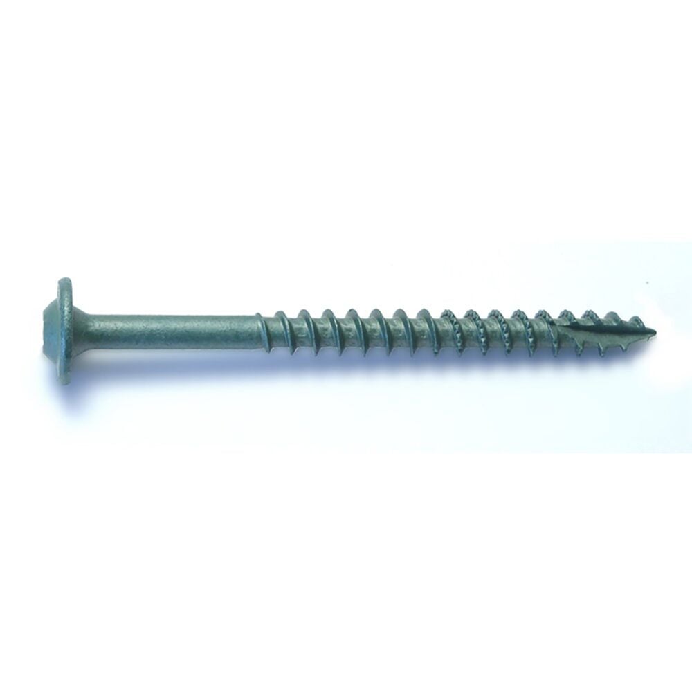 image of 5/16-Inch x 3-1/2-Inch Grade 2 Green Exterior Coated Washer Head Lag Screw