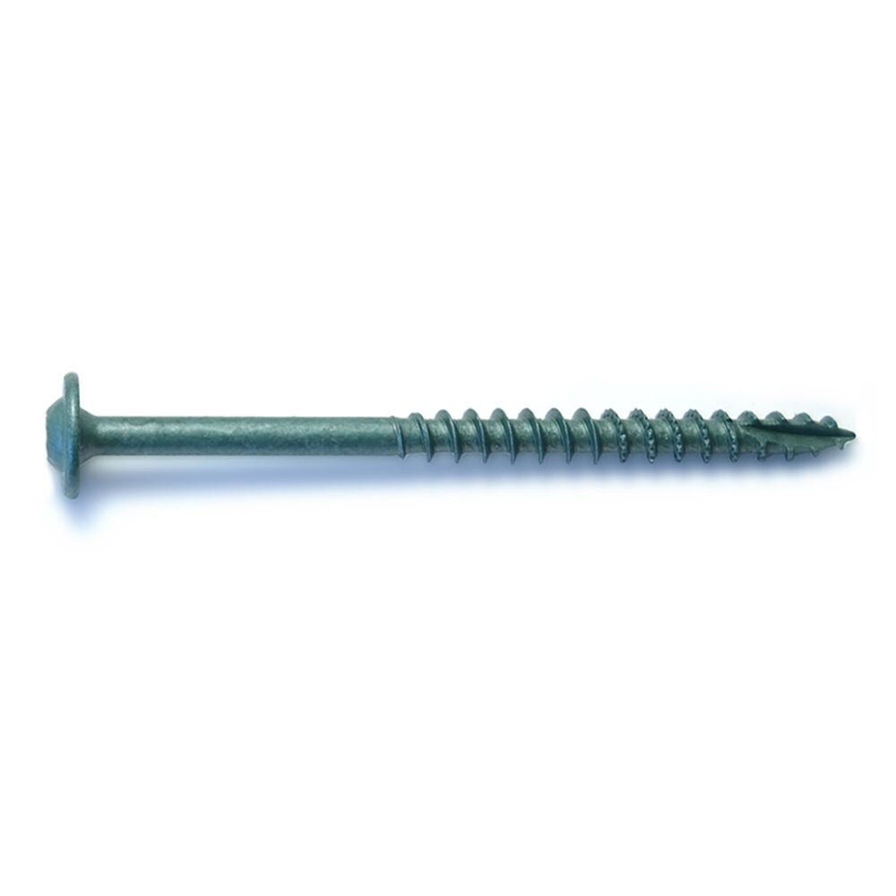 image of 5/16-Inch x 4-Inch Grade 2 Green Exterior Coated Washer Head Lag Screw