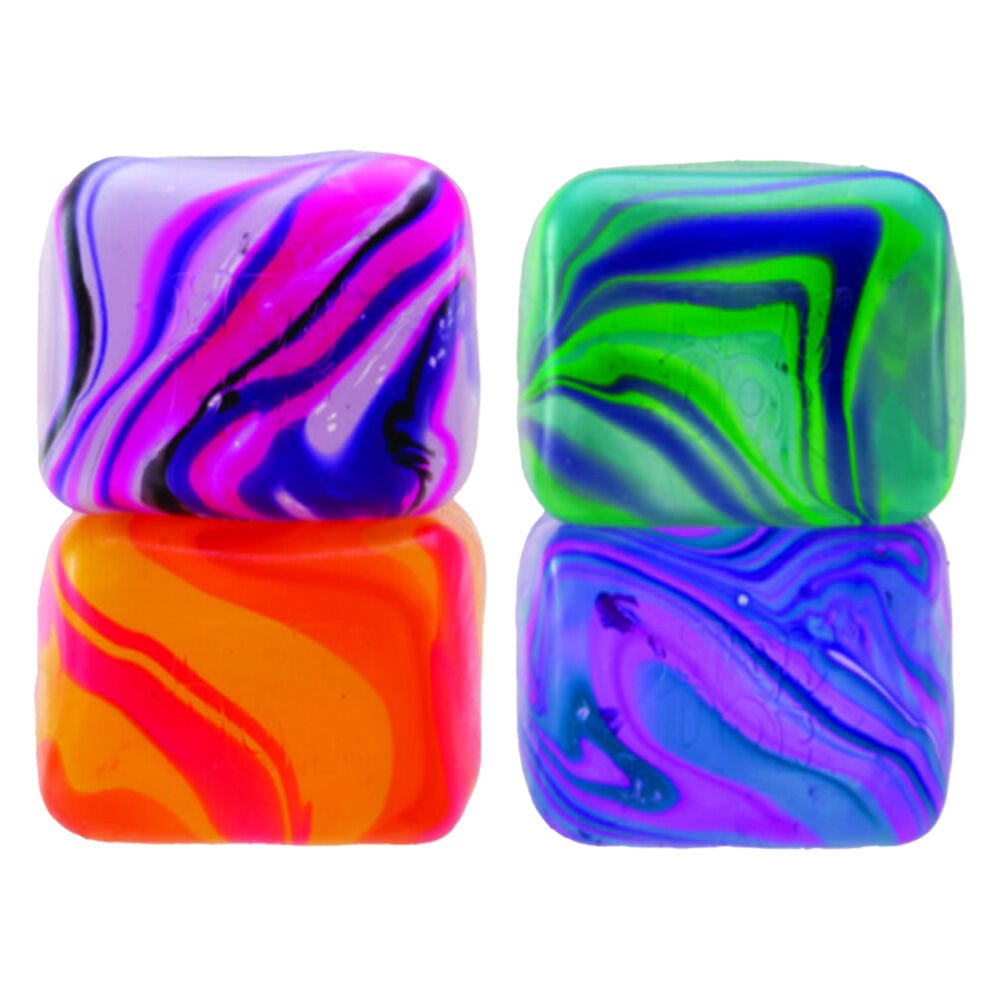 image of Assorted Nice Cube Swirl Sensory Squeeze Toy (Color May Vary)