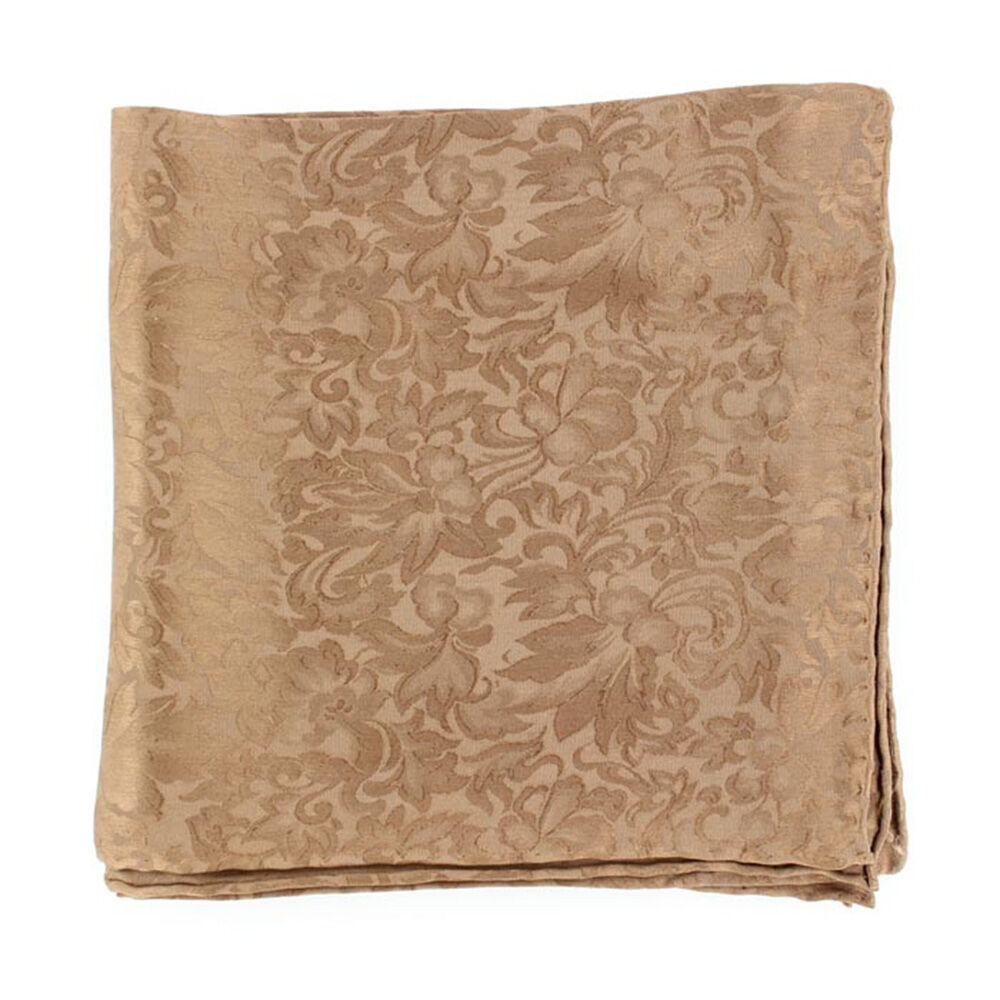 image of Men's Silk Jacquard Wild Rag, Brown