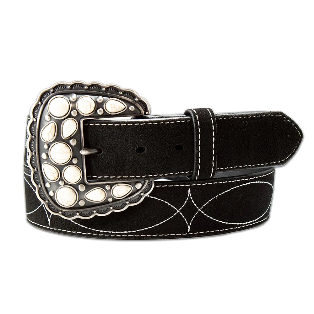image of Women's Roughout Ivory Boot Stitching Belt