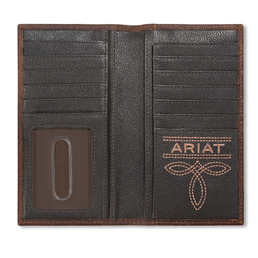 image of Men's Leather Toe Bug Stitch Rodeo Bi-Fold Wallet