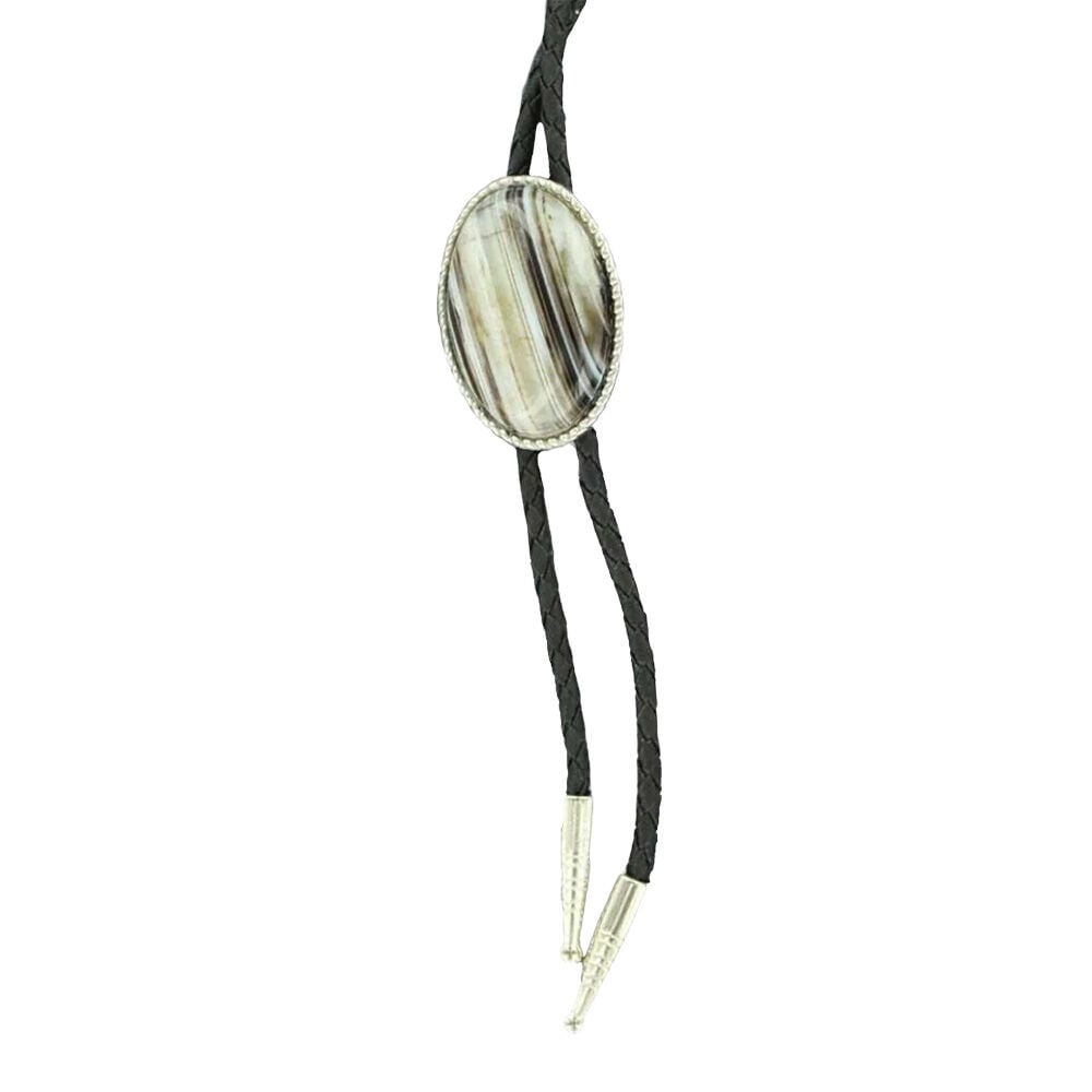 image of Men's Onyx Stone Bolo Tie