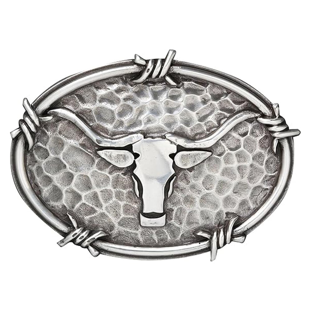 image of Men's Steer Head Barbwire Belt Buckle