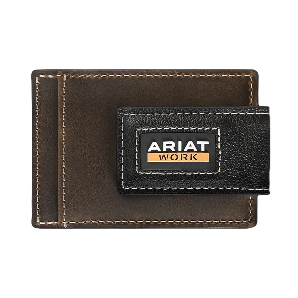 image of Men's Work Card Case Money Clip Wallet