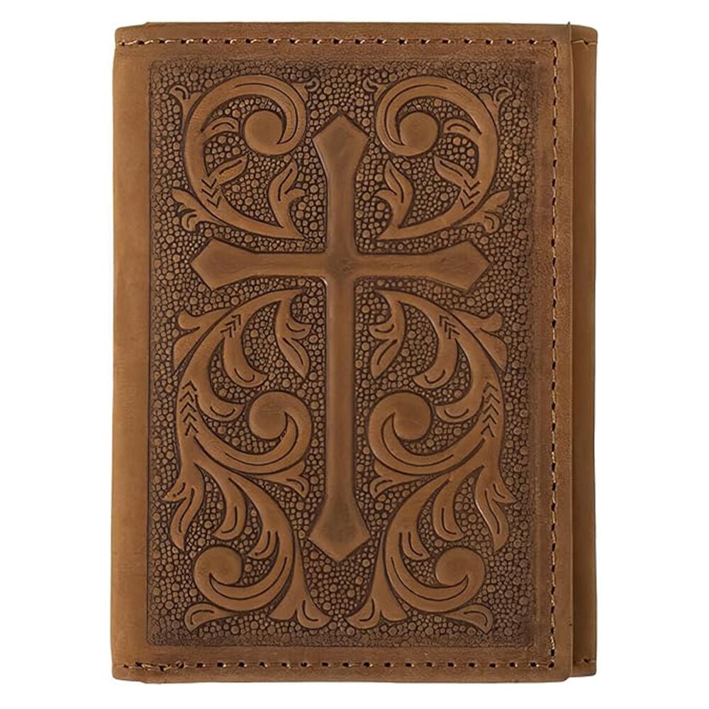 image of Men's Cross Embossed Trilfold Wallet