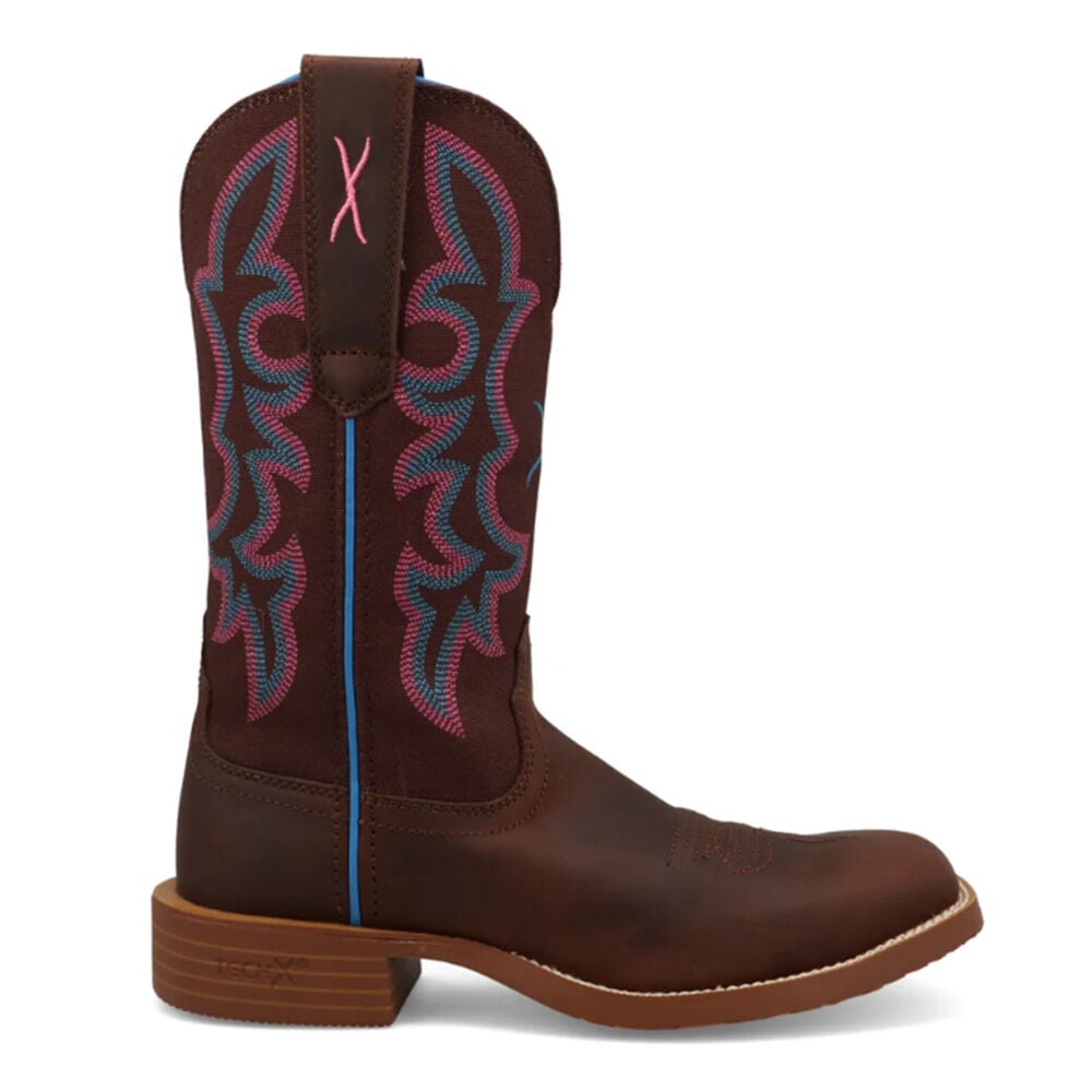 image of Women's 11 in Western Boot- Tech X, Chocolate Truffle and Dark Brown