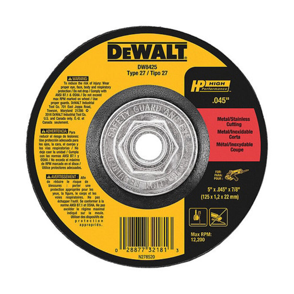image of Thin Cutting Wheel, 5 in x 0.045 in x 7/8 in