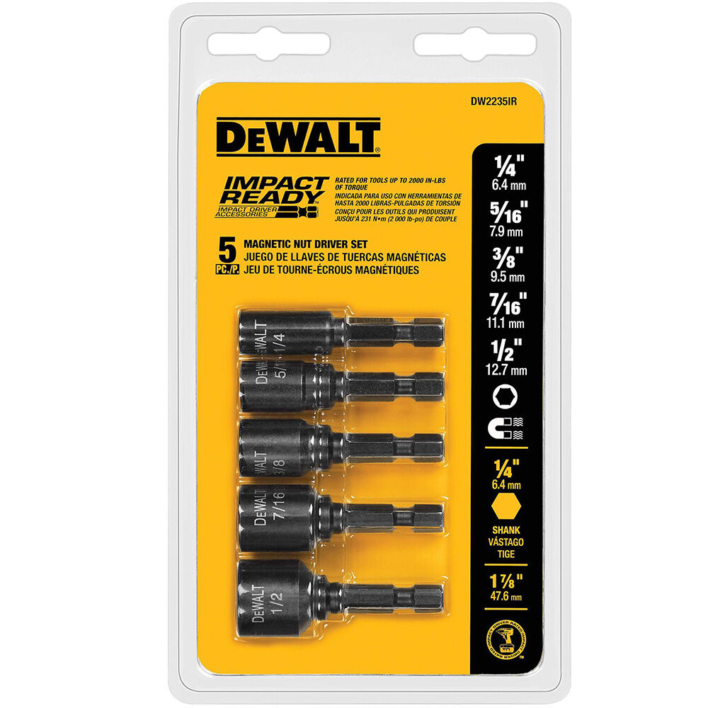 image of 5 Piece Magnetic Impact Ready Nutsetter