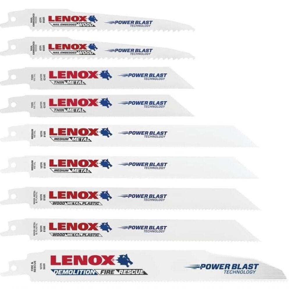 image of General Purpose Reciprocating Saw Blade Kit- 9 pc