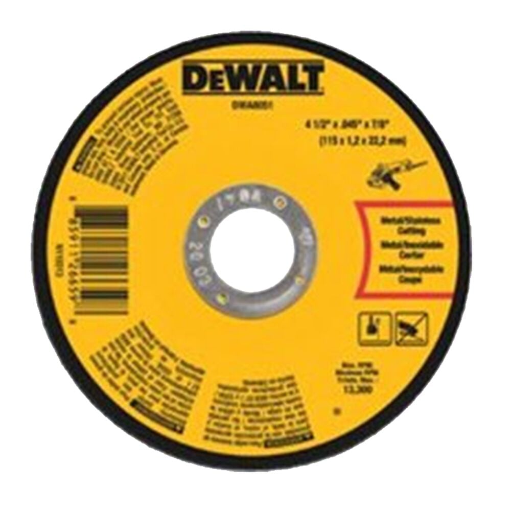 image of Cutoff Wheel, Metal, 4 1/2 in