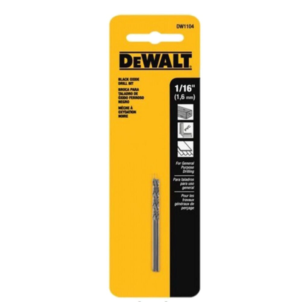 image of Black Oxide Drill Bit, 1/16 in, 2 pack