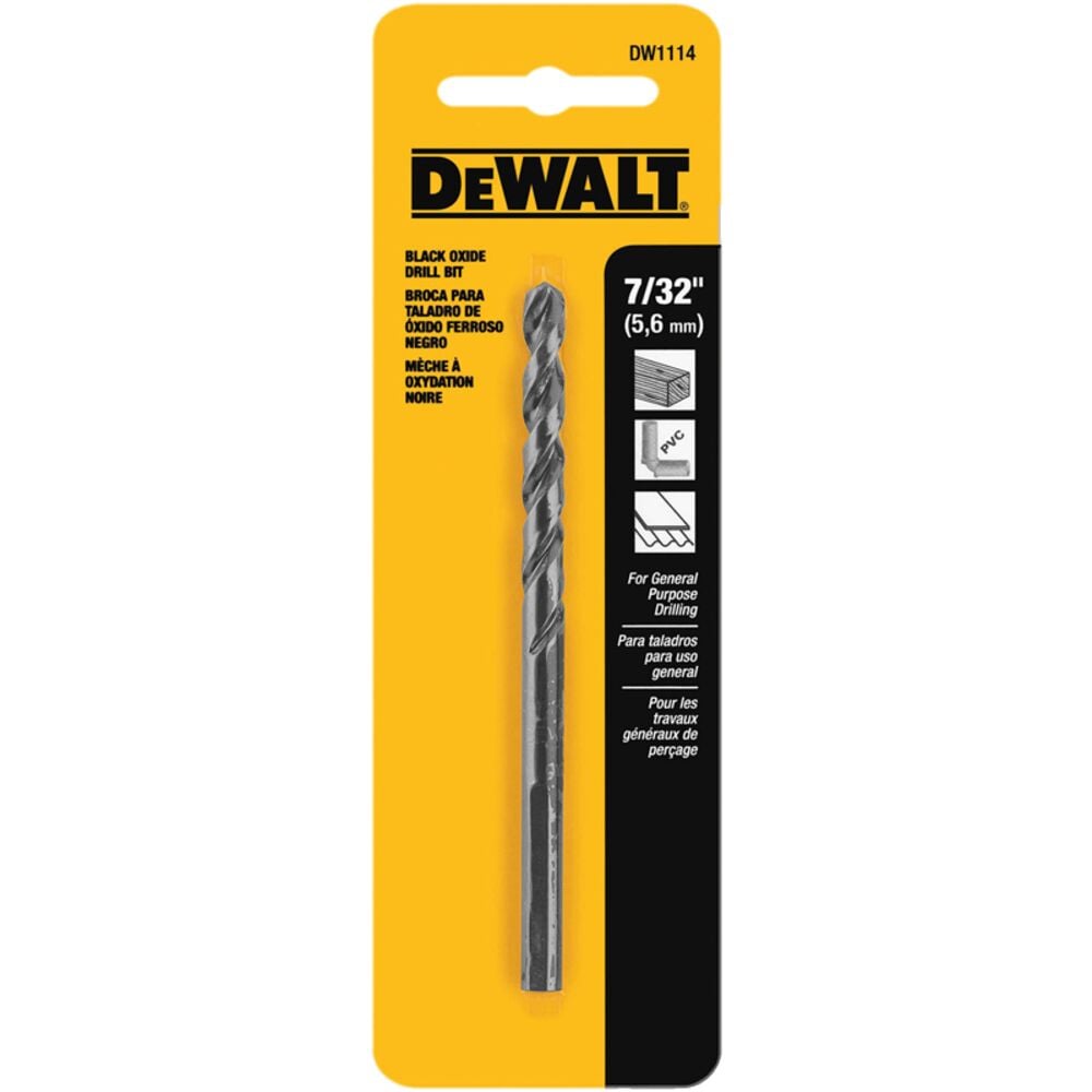 image of Black Oxide Drill Bit, 7/32 in