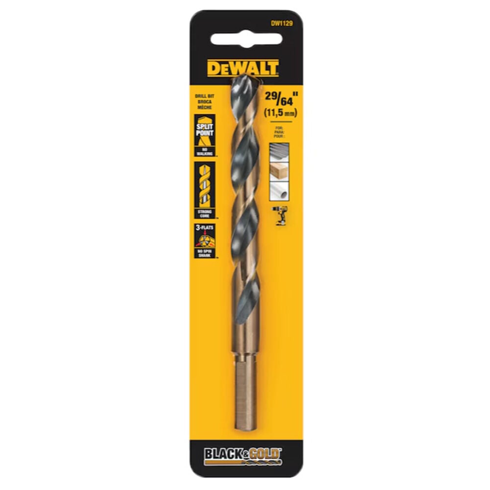 image of 29/64 in Black Oxide Split Point Drill Bit