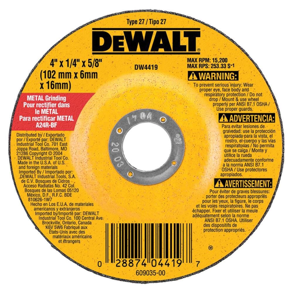 image of Metal Grinding Wheel, 4 in