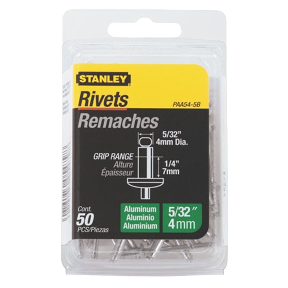 image of Aluminum Rivets, 5/32 in x 1/4 in, 50 pack