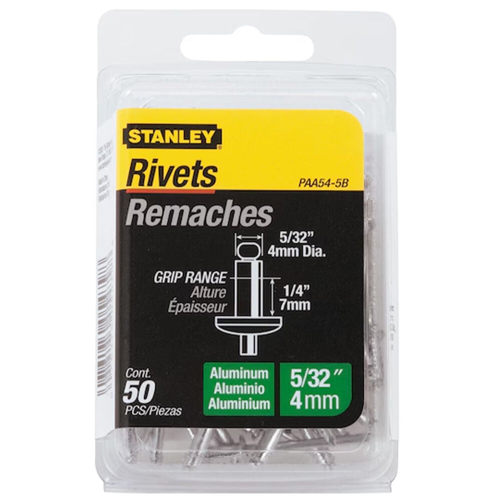image of 5/32 in x 1/4 in Aluminum Grip Rivets- 50 pc
