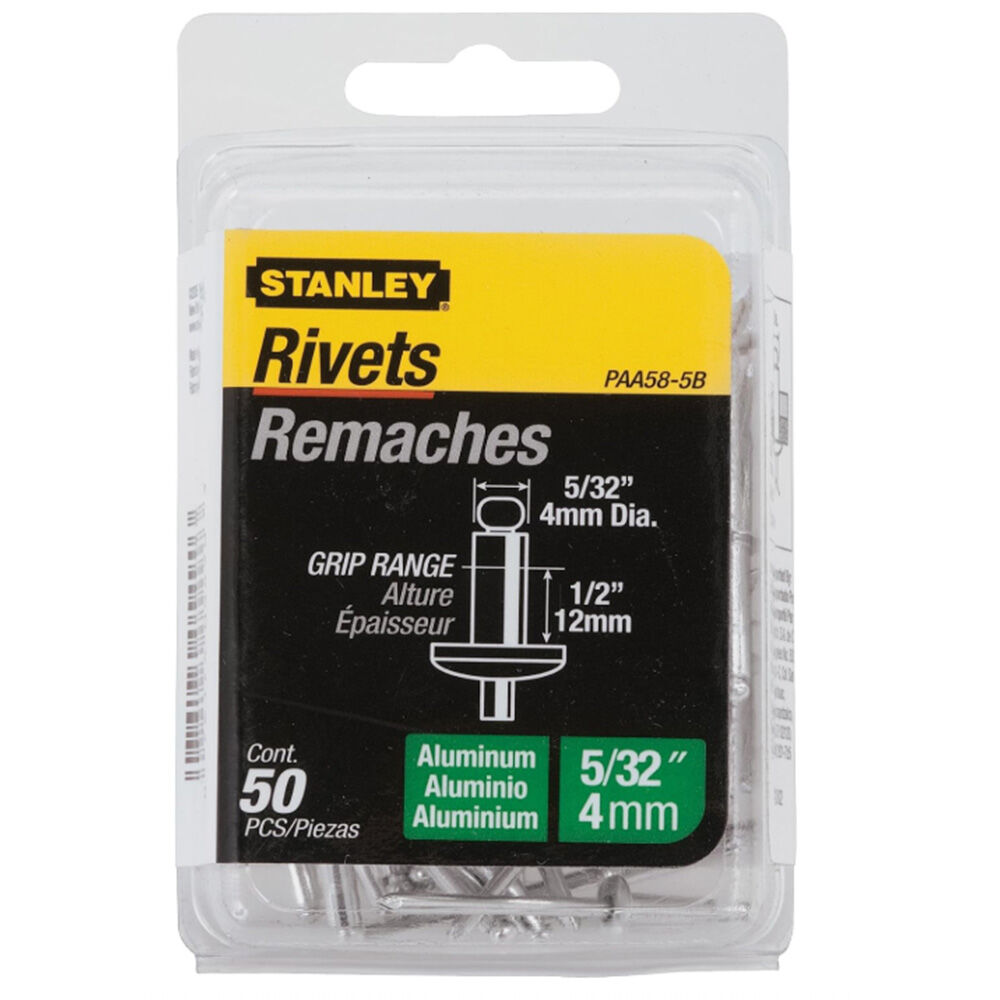 image of 5/32 in x 1/2 in Aluminum Grip Rivets- 50 pc