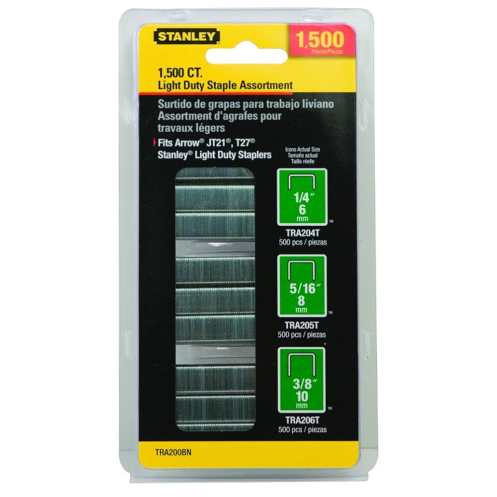 image of Light-Duty Staple Assortment- 1500 pc