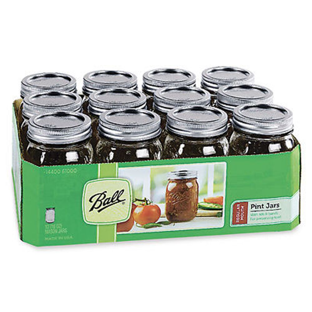 image of Canning Jars, pint, 12 count
