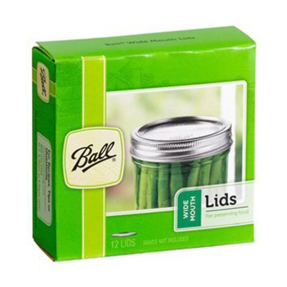 image of Wide Mouth Lids, 12 count