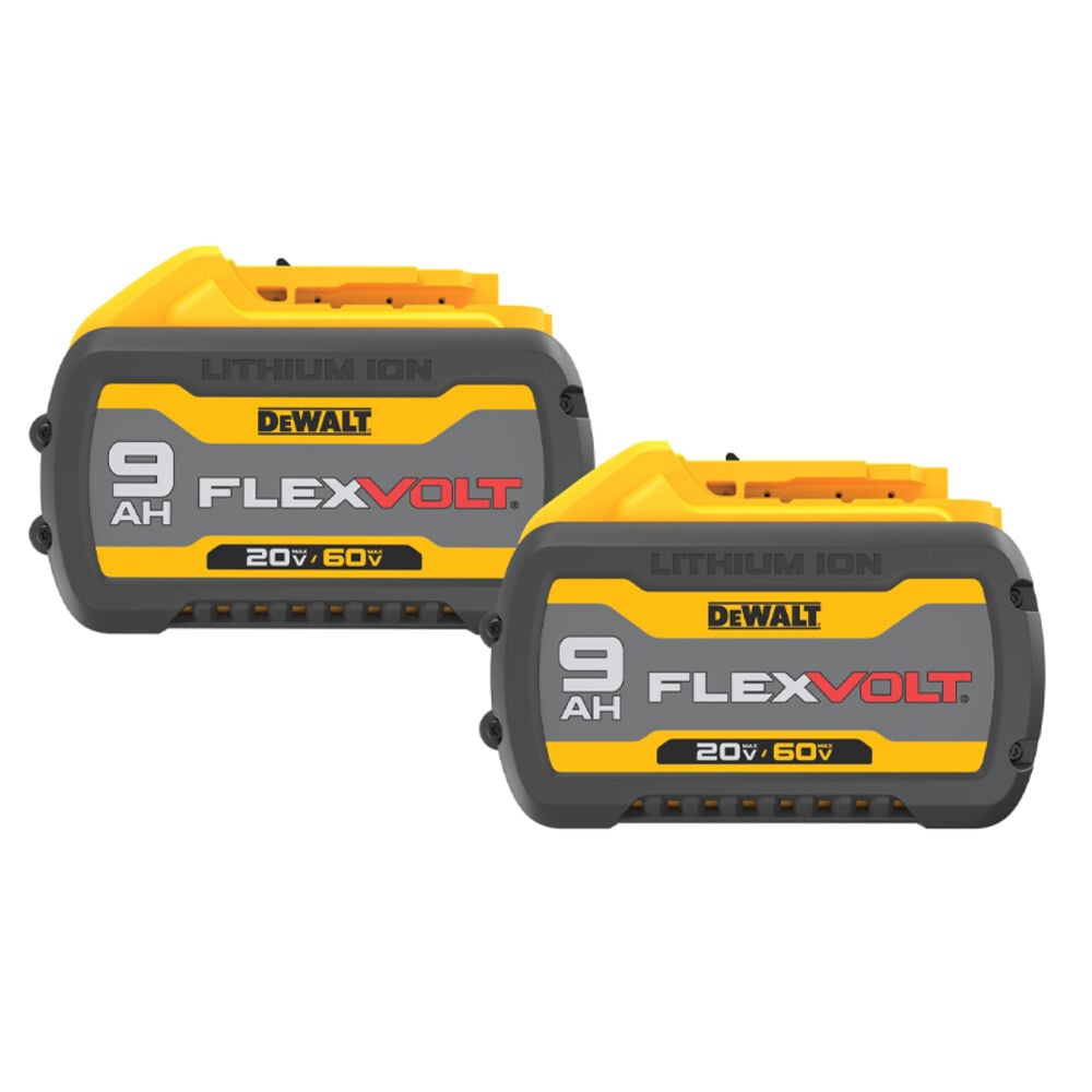 image of FLEXVOLT 20V 60V MAX Lithium-Ion 9 Ah Battery Pack, 2 pk