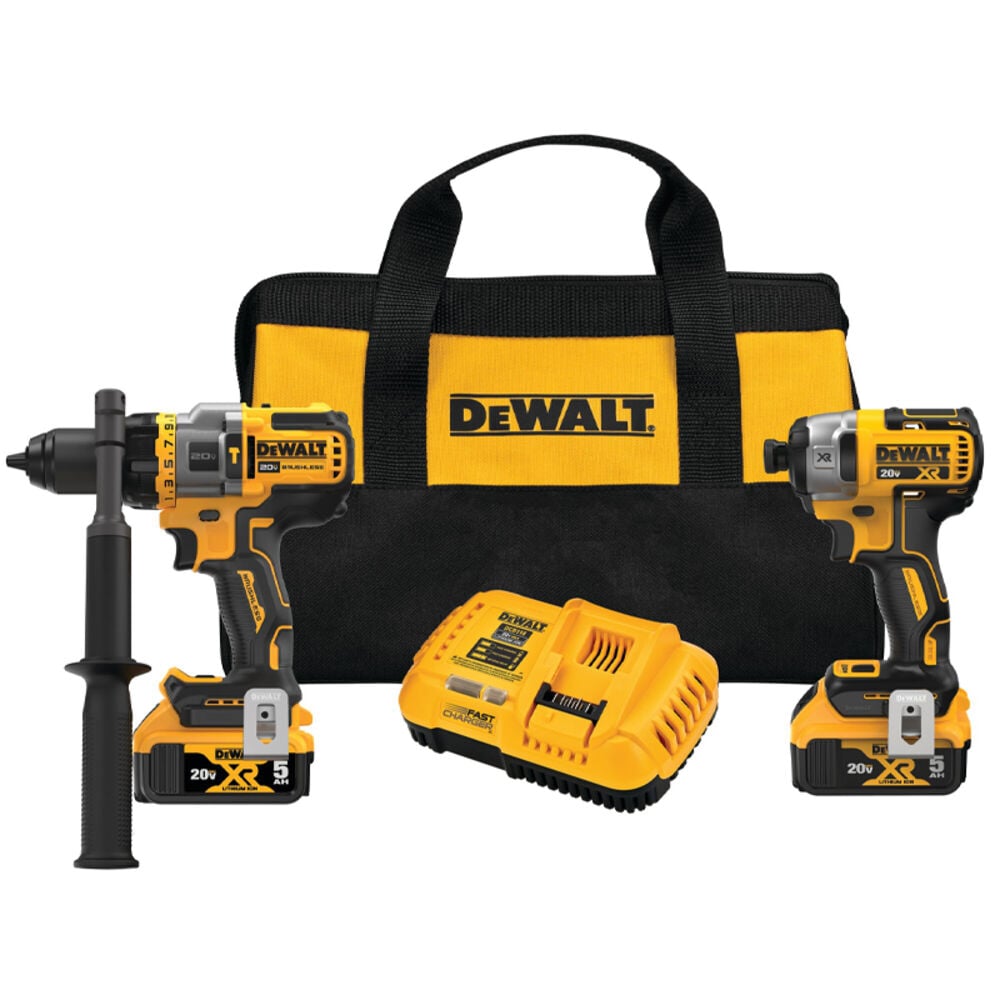image of 20V MAX* Brushless Cordless Hammer Drill/Driver with FLEXVOLT ADVANTAGE™ and 3-Speed Impact Driver Combo Kit