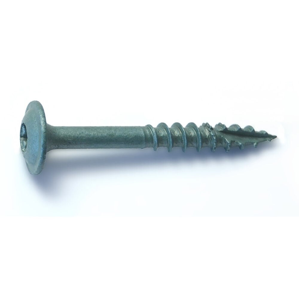 image of 1/4-Inch x 2-Inch Grade 2 Green Exterior Coated Washer Head Lag Screw