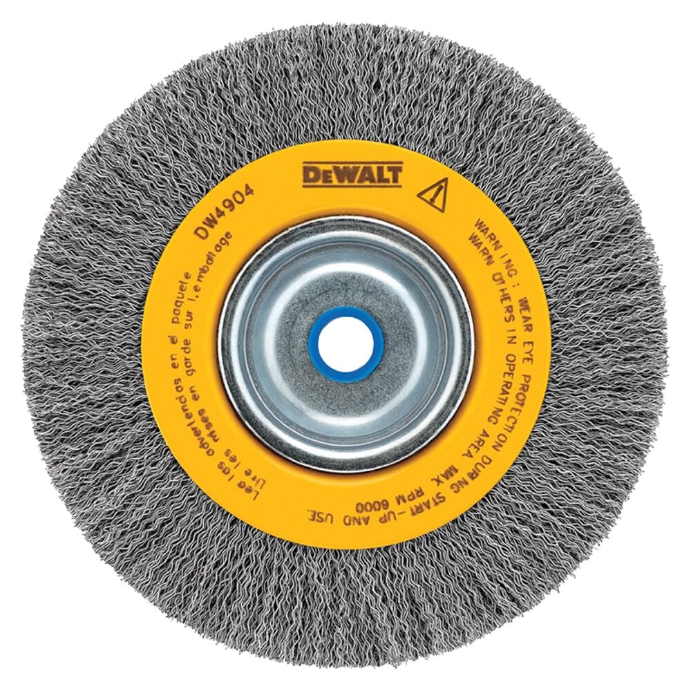 image of Crimped Bench Wire Wheel, 6 in