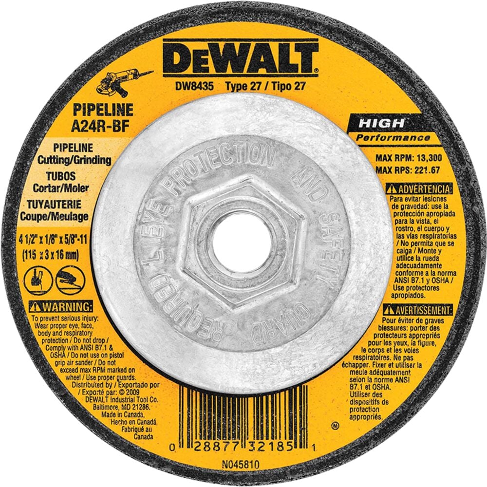 image of 11 GP DCW Disc, 4 1/2 in x 1/8 in x 5/8 in
