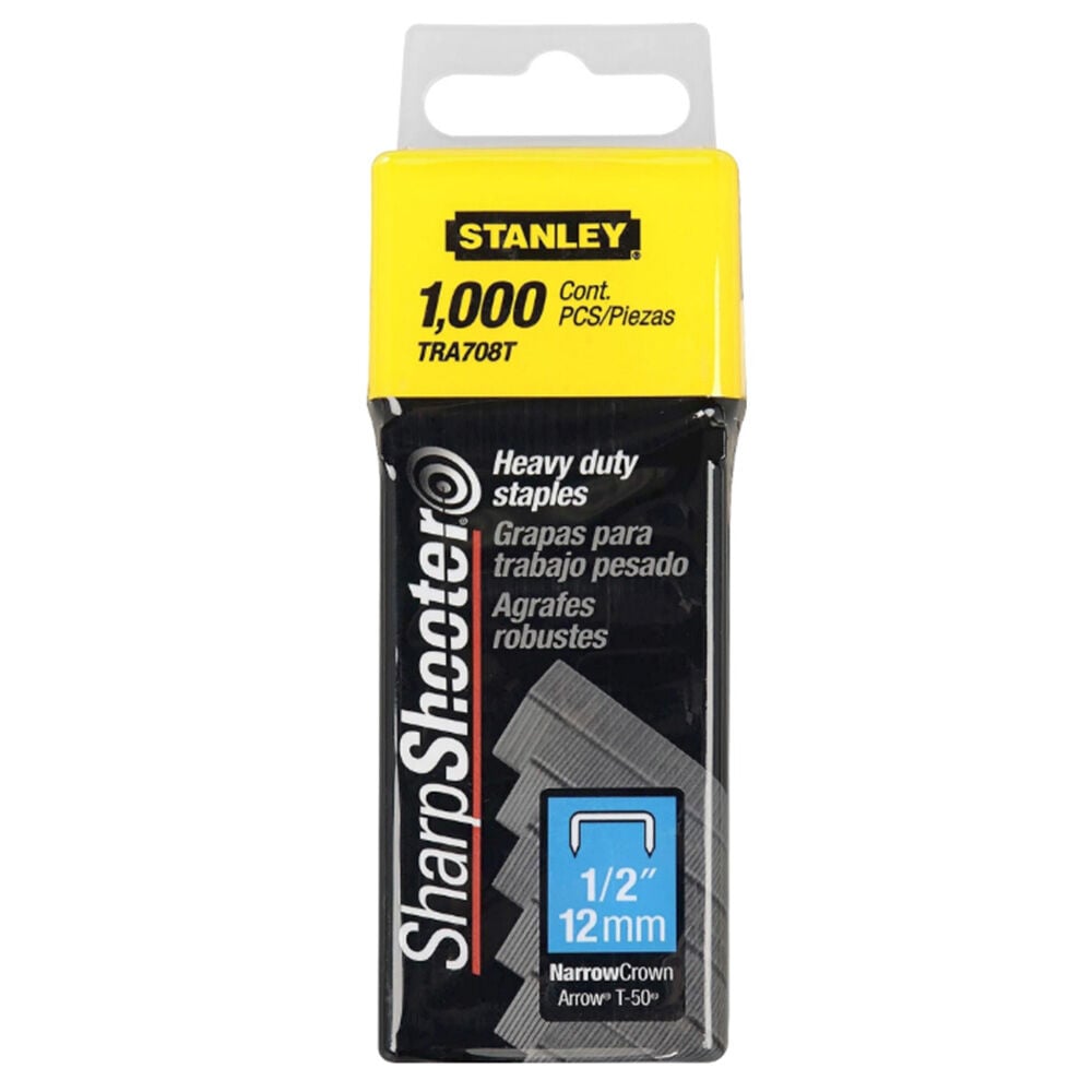 image of 1/2 in Heavy-Duty SharpShooter Staples- 1000 pc