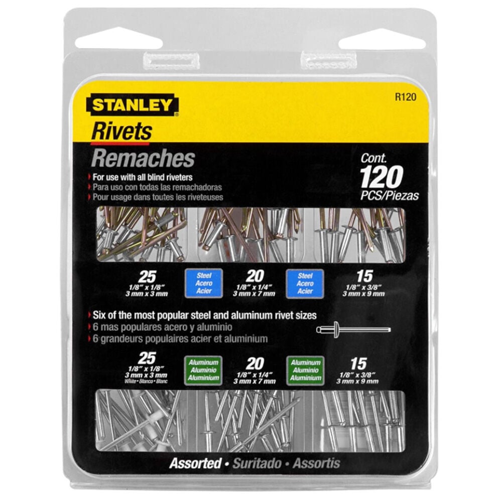 image of Rivet Pack Assortment- 120 pc