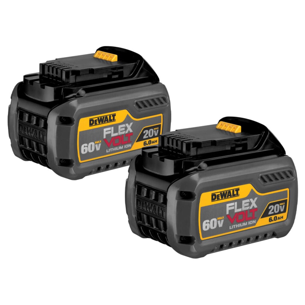 image of FLEXVOLT 20V 60V MAX Lithium-Ion 6 Ah Battery Pack. 2 pc