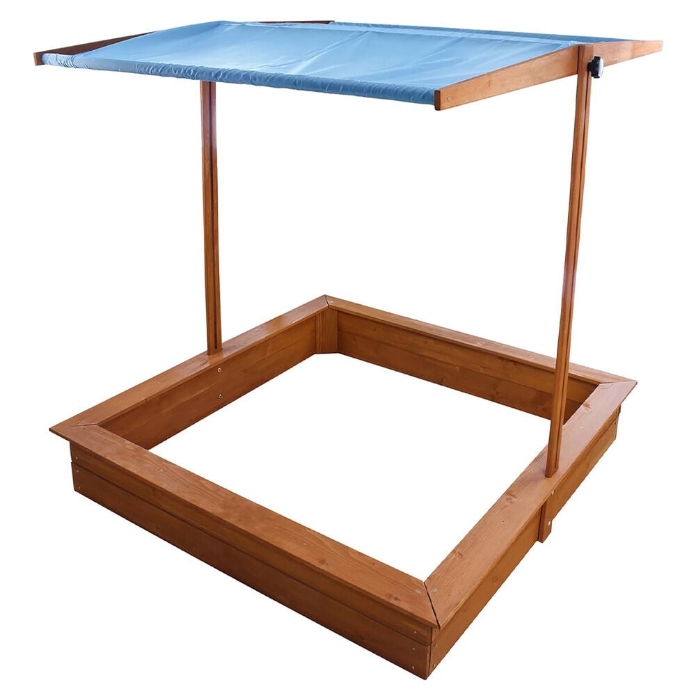 image of Red Hemlock Sand Box with Canopy