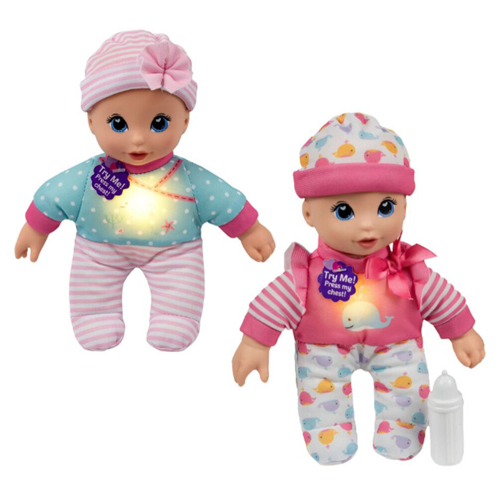 image of Assorted Heart Bright Caucasian Baby Doll Set (Style May Vary)
