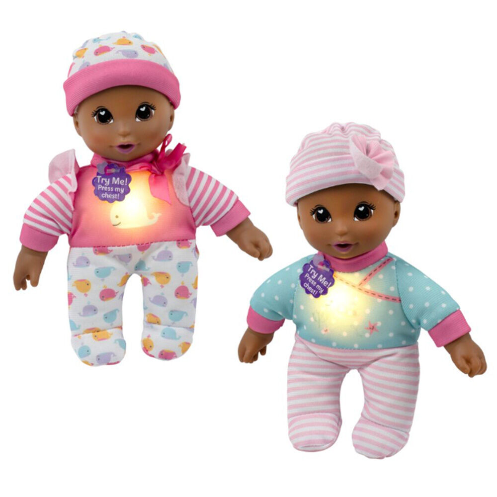 image of Assorted Heart Bright African American Baby Doll Set (Style May Vary)