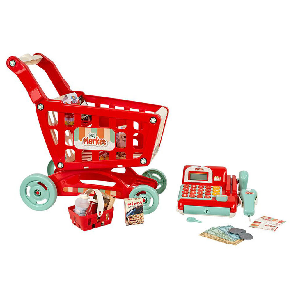 image of Cash Register N' Shopping Cart Set
