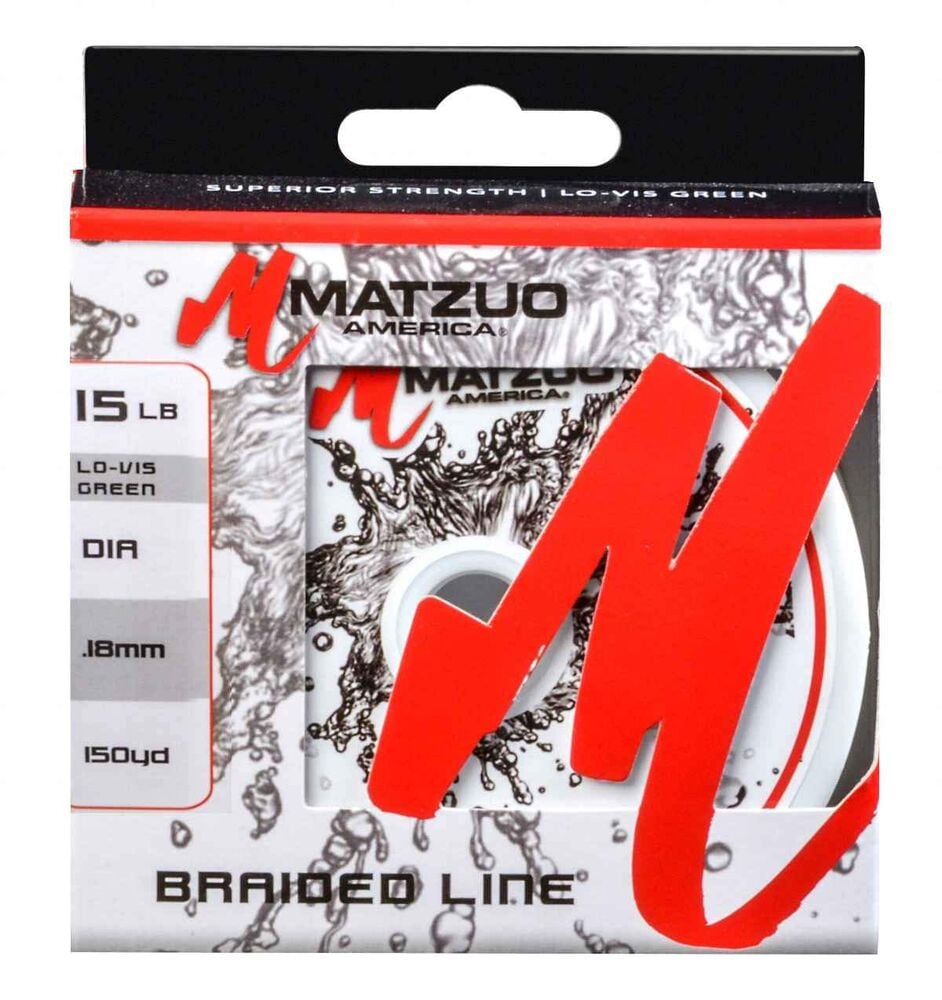 image of 15-lb Green Braided Fishing Line, 150 yards