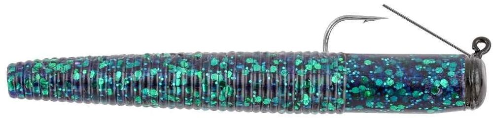 image of Black/Blue Weedless Ned Rig Fishing Lure, 1/16 oz, 4 pk
