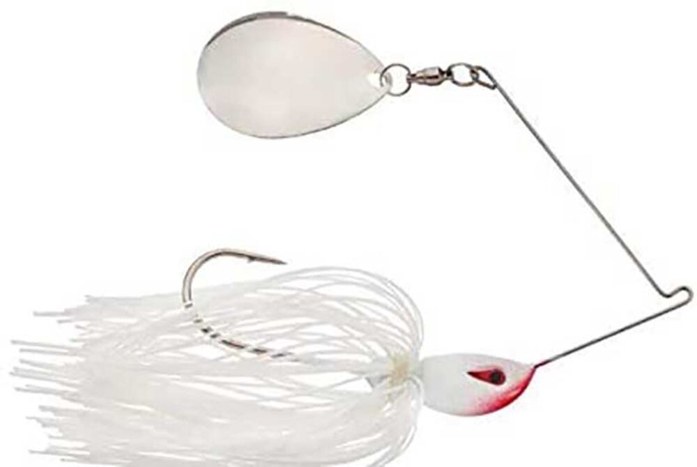 image of Blaze White Spinner Fishing Lure, 3/8 oz