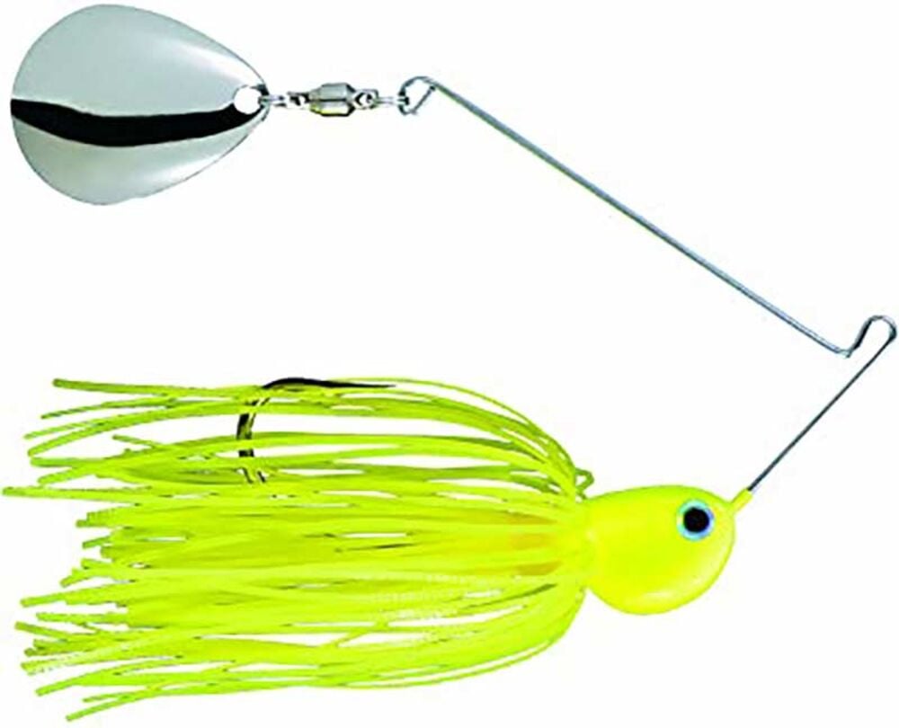 image of Blaze Chartreuse Spinner Fishing Lure, 3/8 oz